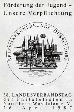 38. Landesverbandstag der Philatelisten in Nordrhein-Westfalen